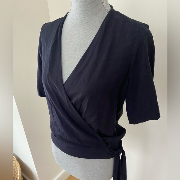 ZARA faux wrap blouse top - Picture 2 of 5